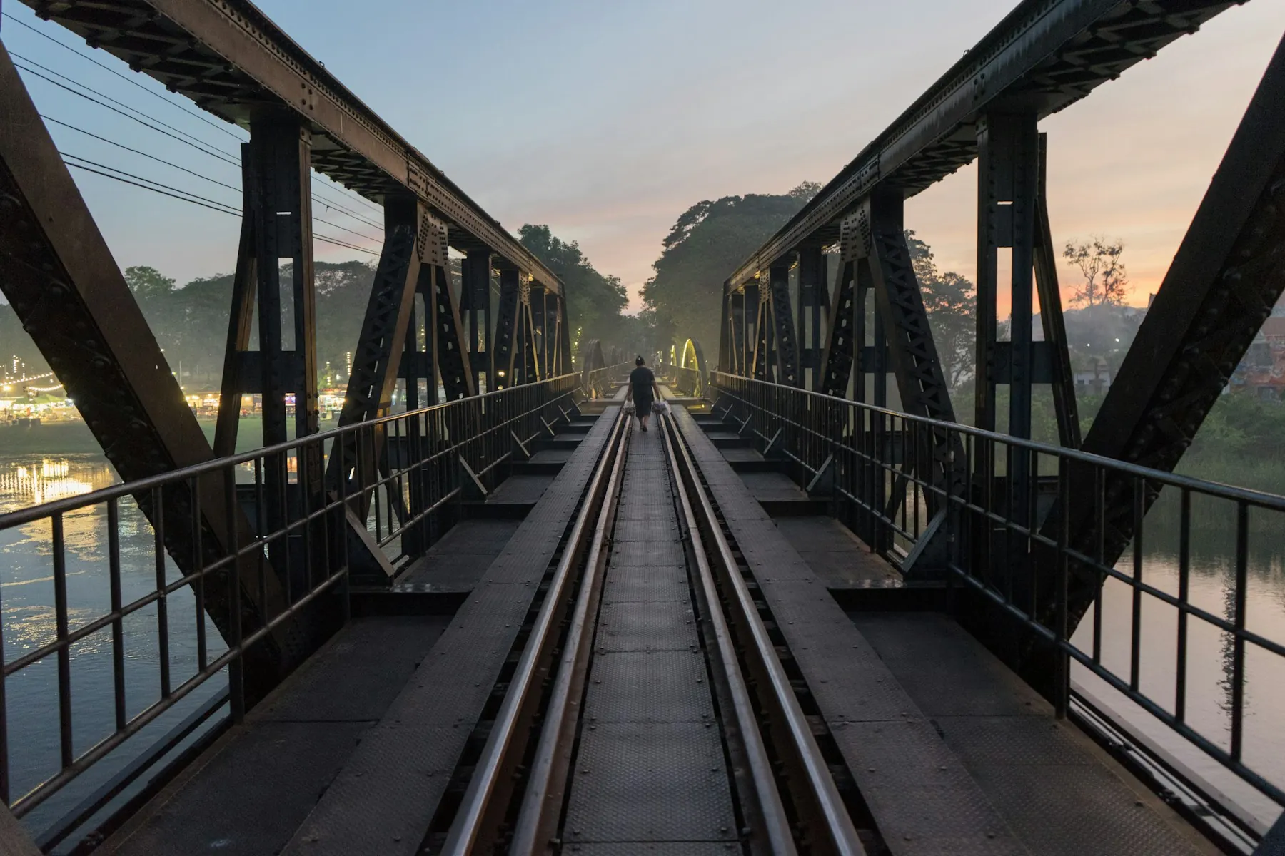 The Bridge over the River Kwai in Kanchanaburi