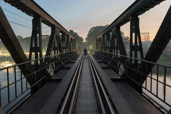 The Bridge over the River Kwai in Kanchanaburi