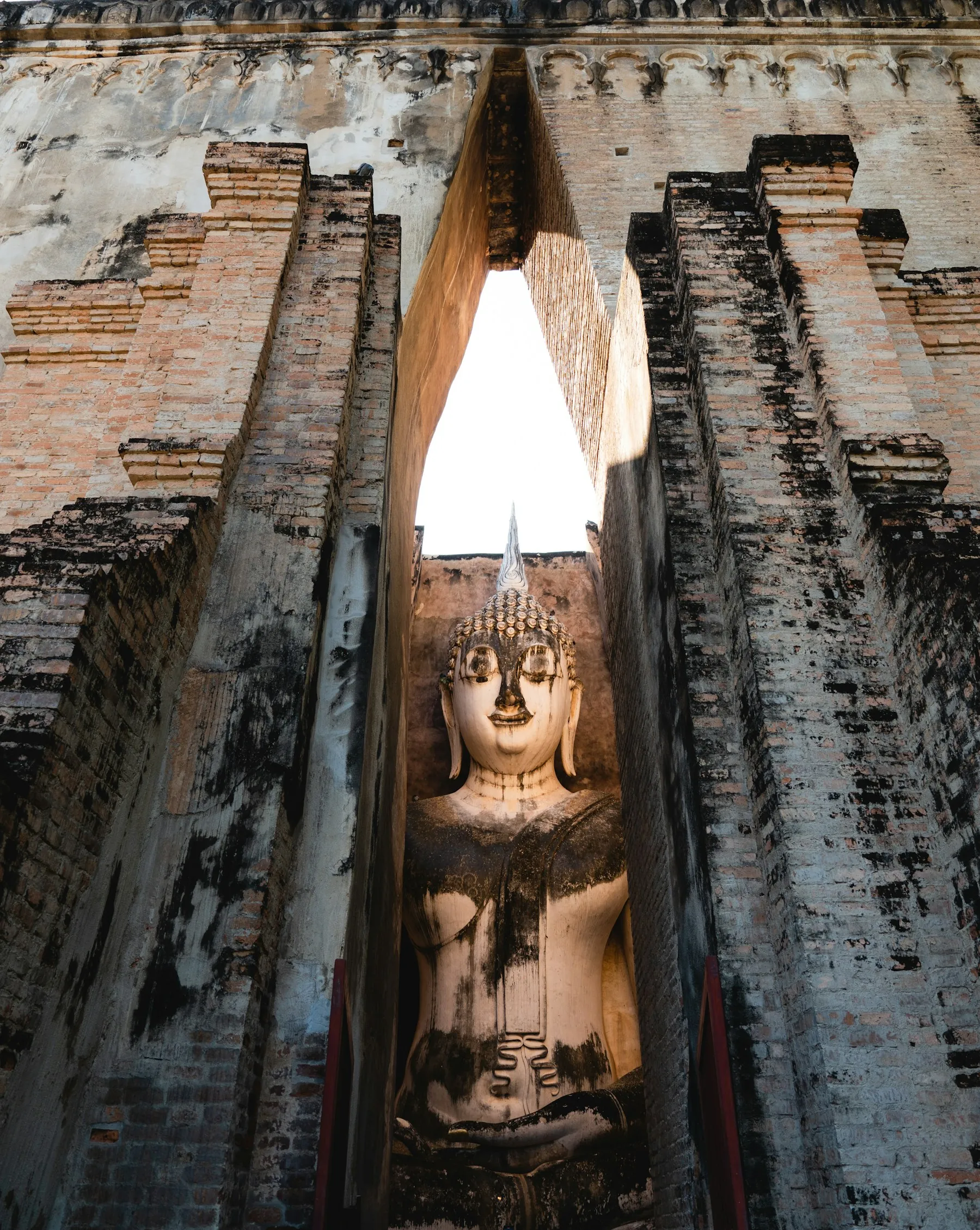 The large Buddha at Wat Si Chum in Sukhothai Historical Park